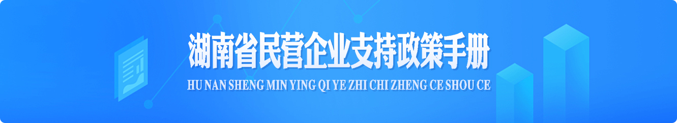 湖南省民营企业支持政策手册